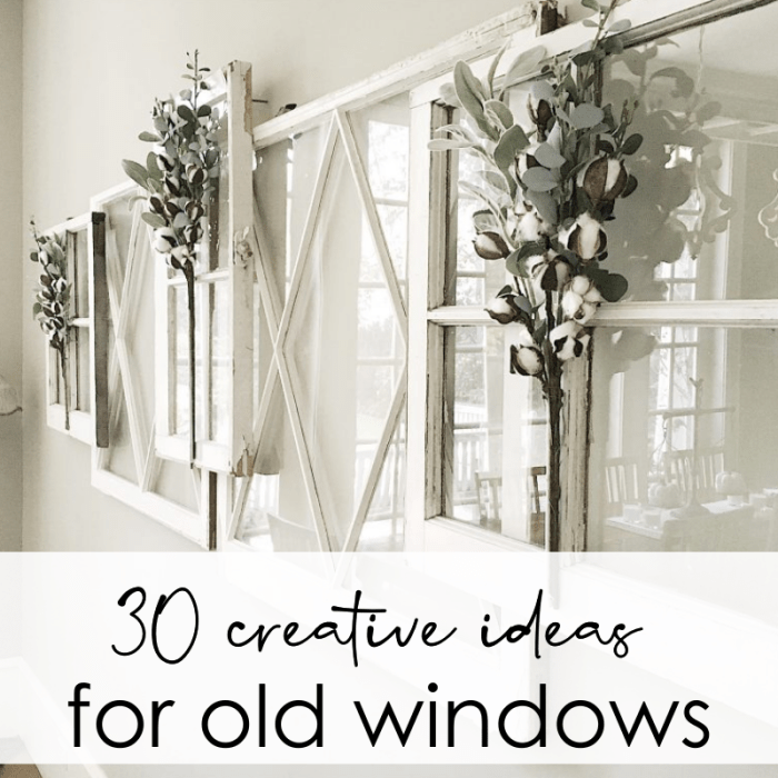 How to decorate with vintage window frames