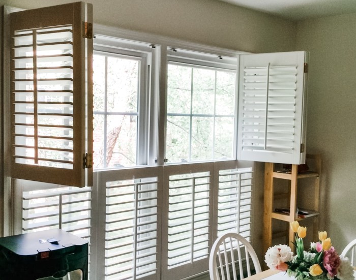 Shutter plantation shutters indoor