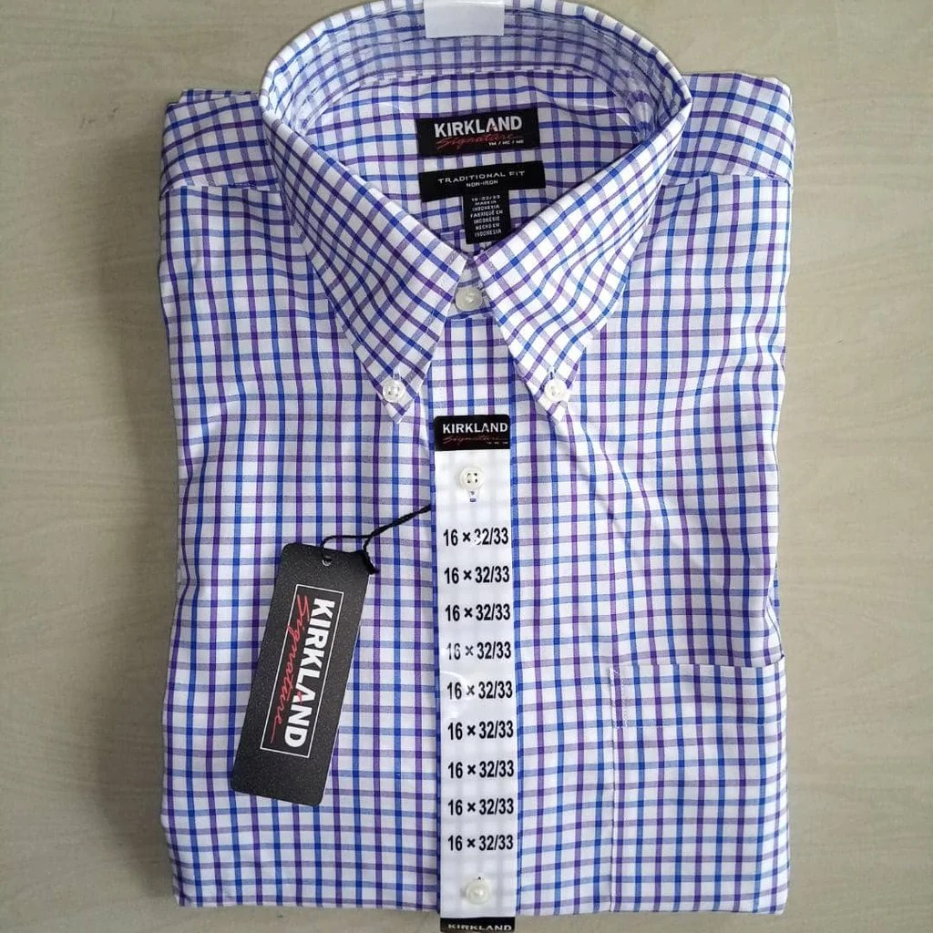 Kirkland signature men's traditional fit dress shirt