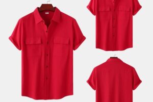 Red dress shirts for men