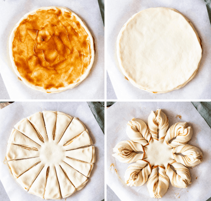 How to make star in bread decoration