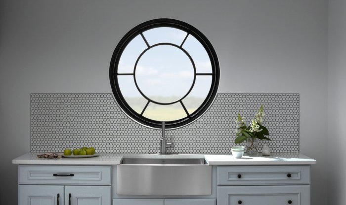 How to decorate a circle top windows