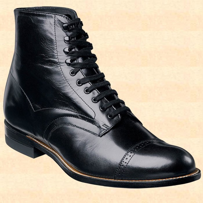 Mens high cut dress shoes