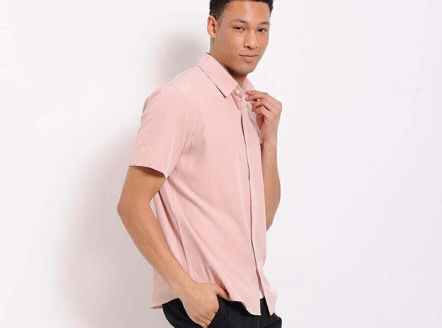 Men's dress shirt pink