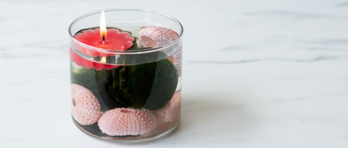 How to decorate room with floating candles