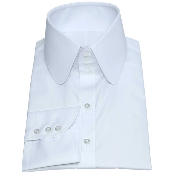 Mens white dress shirt with pattern