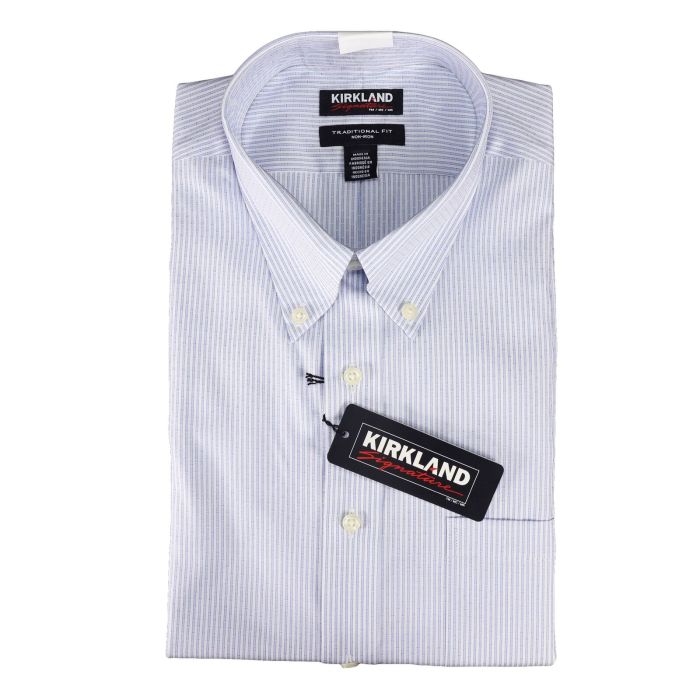 Kirkland signature men's traditional fit dress shirt